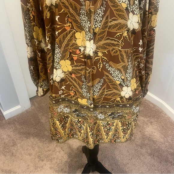 SPELL AND THE GYPSY BIANCA TUNIC DRESS IN EARTH XS. - Picture 5 of 10